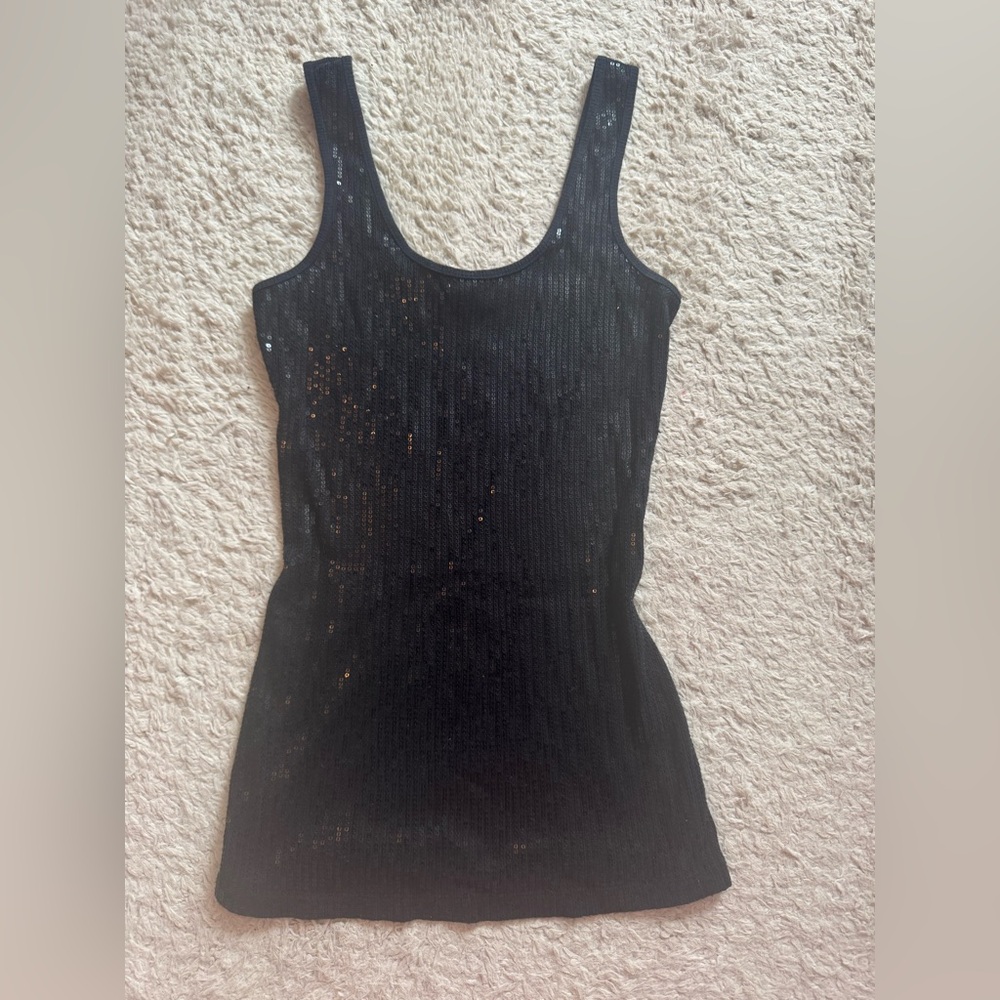 Y2K express sequin tank